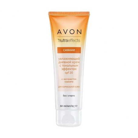 Увлажняющий дневной крем Avon SPF 20 Сияние, с тональным эффектом, для нормальной кожи, с экстрактом граната, 50 мл