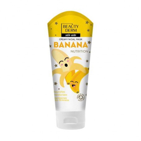 Косметическая маска для лица Beauty Derm Banana Cream Facial Mask Банановое питание, 75 мл