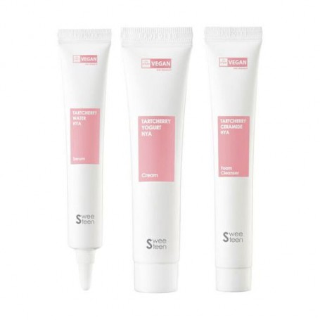 Набор для лица Sweeteen Tartсherry Hya Travel Kit (сыворотка для лица, 20 мл + крем для лица, 15 мл + пенка для умывния, 20 мл)