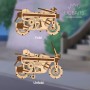 3D деревянный конструктор Ukrainian Gears Складной скутер, 192 детали (70168)