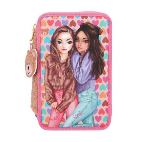 Тройной пенал Тор Model Городские цветы, с наполнением (411229)