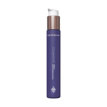 Оттеночный шампунь для волос Newsha True Blonde Silver Shampoo Type2 with Violet Pigments для поддержания блонда, 80 мл