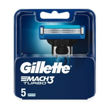 Сменные картриджи для бритья Gillette Mach3 Turbo мужские, 5 шт