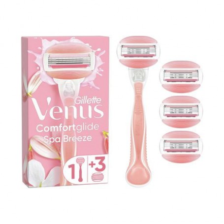 Бритва Gillette Venus Spa Breeze Comfortglide с 4 сменными картриджами, женская