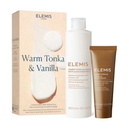 Набор для ухода за телом Elemis Warm Tonka & Vanilla Body Duo (молочко для ванны и душа, 300 мл + крем для тела, 100 мл)