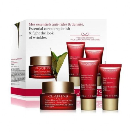 Набор для лица Clarins Super Restorative (дневной крем, 50 мл + ночной крем, 15 мл + крем для рук, 30 мл)