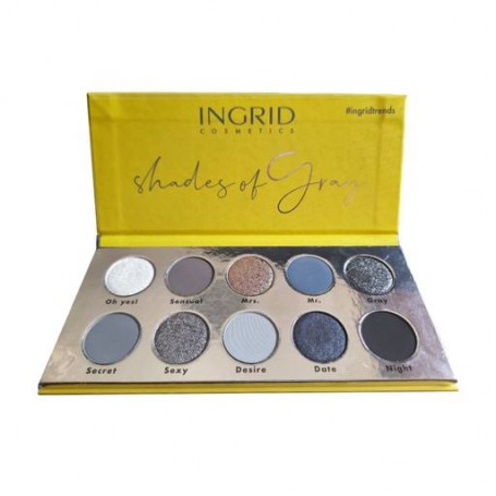 Палетка теней для век Ingrid Cosmetics Shades Of Gray Eyeshadow Palette, 15 г