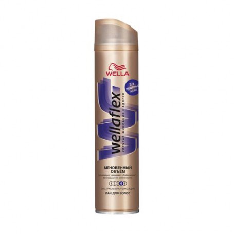 Лак для волос Wella Wellaflex Мгновенный объем, экстрасильной фиксации, 250 мл