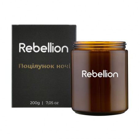 Ароматическая свеча Rebellion Поцелуй ночи, 200 г