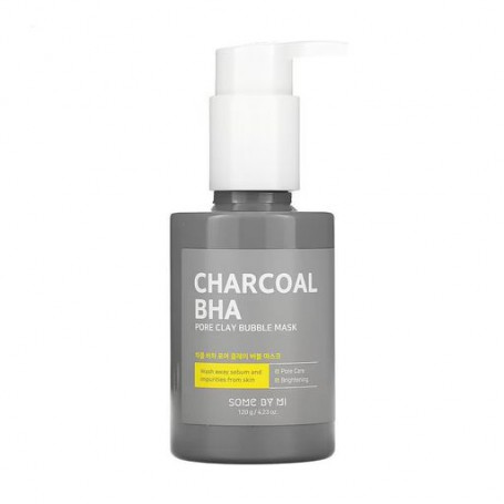 Маска-пенка для лица Some By Mi Charcoal BHA Pore Clay Bubble Mask от черных точек, 120 мл