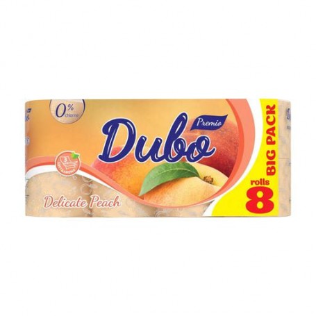 Туалетная бумага Диво Premio Aroma, с ароматом персика, 3-слойная, 8 рулонов