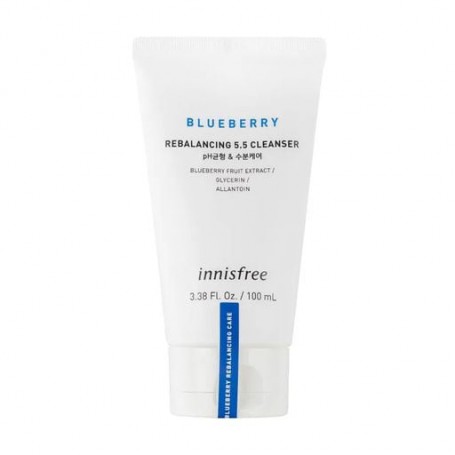 Балансирующая очищающая пенка для лица Innisfree Blueberry Rebalancing 5.5 Cleanser с экстрактом черники, 100 мл