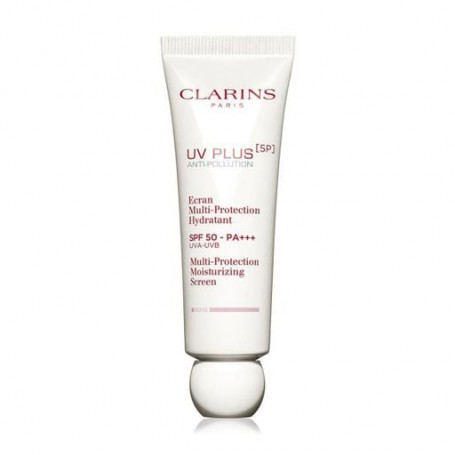 Увлажняющий солнцезащитный флюид для лица Clarins UV Plus [5P] Anti-Pollution Multi-Protection SPF 50/PA++++, Rose, 50 мл