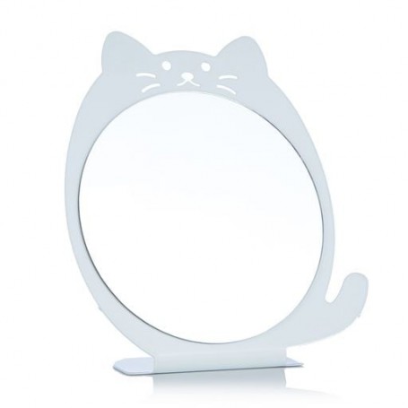 Зеркало настольное Sovart белое, размер 16*17*5.5 см