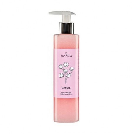 Гель для мытья тела Scandia Cosmetics Cotton с хлопковым маслом, 250 мл
