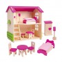 Деревянный коттедж для куклы Vladi Toys, от 3 лет (RW1001)