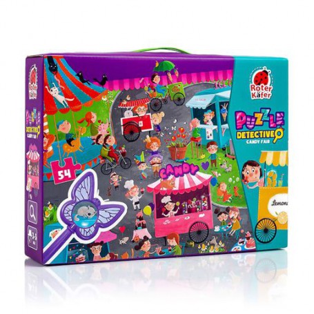 Пазлы-детективы Vladi Toys Сладкая ярмарка, от 3 лет, 54 пазла (RK1080-06)