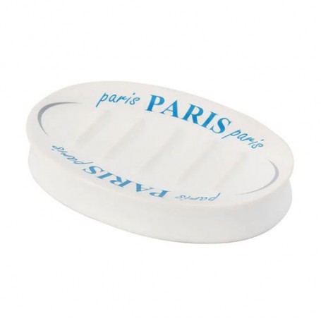 Мыльница Vanstore Paris белый, 8*2*12 см (37012)