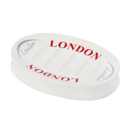 Мыльница Vanstore London белый, 8*2*12 см (37007)