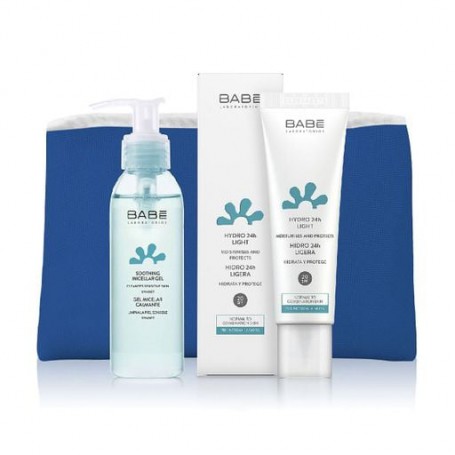 Набор для лица Babe Laboratorios (мицеллярный гель, 90 мл + крем SPF 20, 50 мл + косметичка)