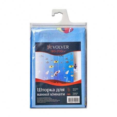 Занавеска для ванной комнаты Volver Caribbean без колец, 180*200 см (51401)