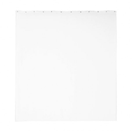 Занавеска для ванной комнаты Vanstore Белая без колец, 180*200 см (62812)