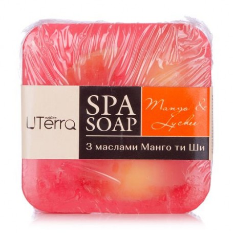 Твердое SPA-мыло UTerra Native Mango & Lychee, 100 г