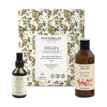 Набор для лица, тела и волос Phytorelax Laboratories Argan (гель для душа, 250 мл + многофункциональное сухое масло, 100 мл)