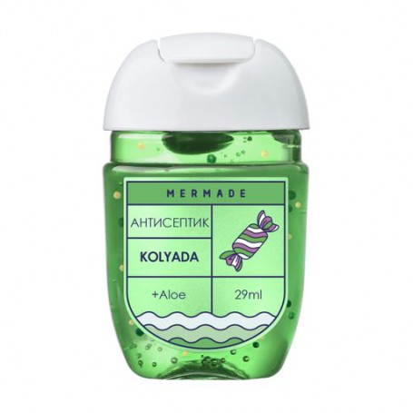 Антисептик для рук Mermade Kolyada с алоэ, 29 мл