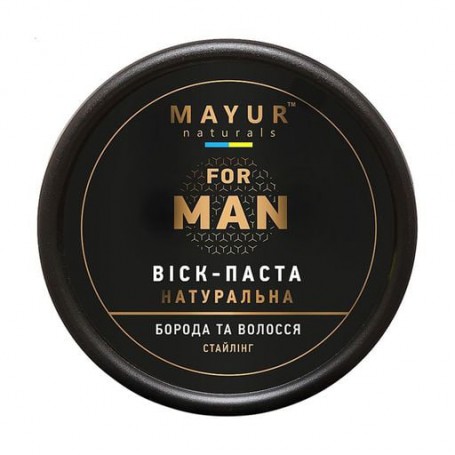 Натуральная воск-паста для стайлинга бороды и волос Mayur Man, 50 мл