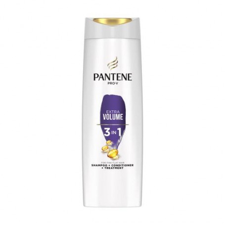 Шампунь, бальзам-ополаскиватель, интенсивный уход Pantene Pro-V 3 в 1 Дополнительный объем, 360 мл