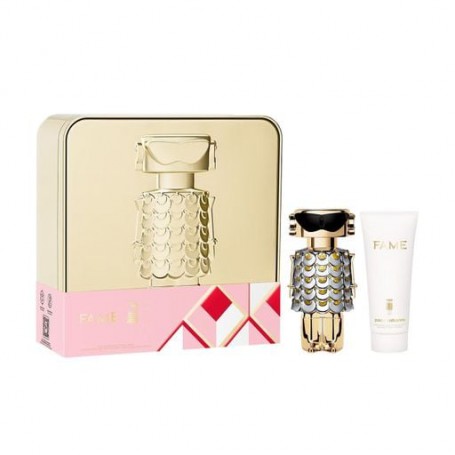 Парфюмированный набор женский Paco Rabanne Fame (парфюмированная вода, 50 мл + лосьон для тела, 75 мл)