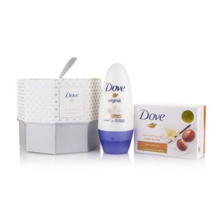 Подарочный набор Dove В объятиях нежности (крем-мыло, 100 г + шариковый антиперспирант, 50 мл)