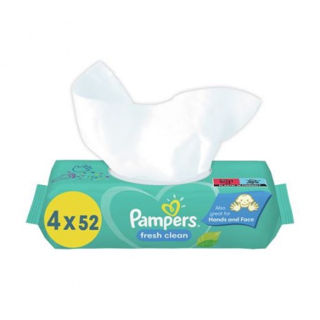 Детские влажные салфетки Pampers Fresh Clean, 208 шт