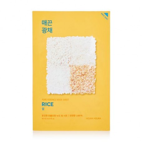 Увлажняющая тканевая маска для лица Holika Holika Pure Essence Mask Sheet Rice с экстрактом риса, 23 мл