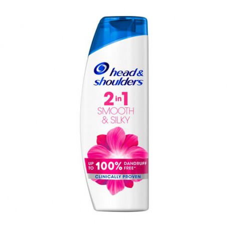 Шампунь и бальзам-ополаскиватель против перхоти 2 в 1 Head & Shoulders Гладкие и шелковистые, 360 мл