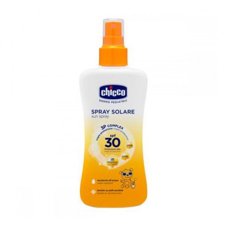 Солнцезащитный спрей для детей Chicco Dermo Pediatric Sun Spray 3Р Complex 30 SPF, от 12 мес, 150 мл (09160.00)