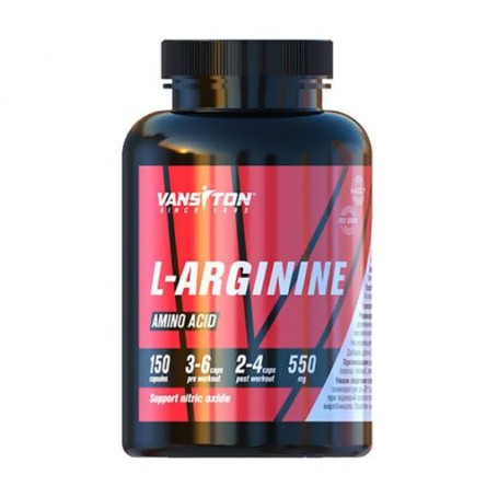 Пищевая добавка аминокислота в капсулах Vansiton L-Аргинин, 150 шт