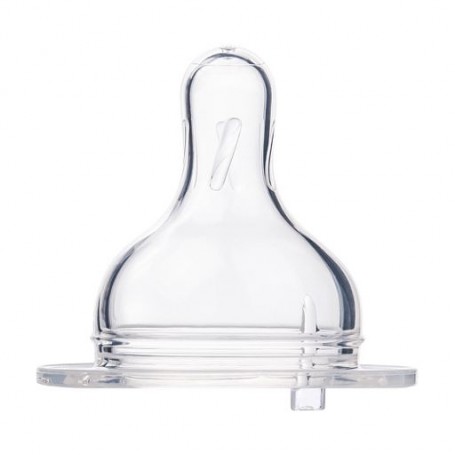 Соски силиконовые Canpol Babies EasyStart для бутылочек с широким отверстием, медленный поток, 3+ месяцев, 2 шт (21/730)