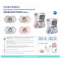 Силиконовые симметричные пустышки Canpol Babies Bonjour Paris розовые, 6-18 месяцев, 2 шт (22/648_pin)