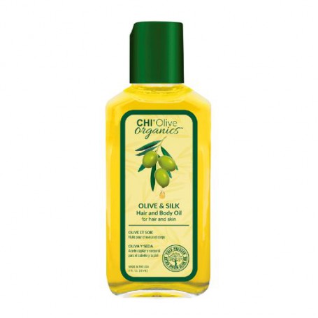 Шелковое масло для волос и тела Chi Olive Organics Olive & Silk Hair and Body Oil с оливой, 59 мл