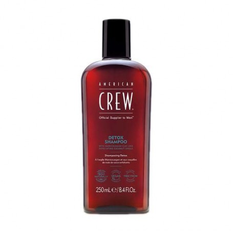 Мужской очищающий шампунь с пилингом для волос American Crew Detox Shampoo, 250 мл