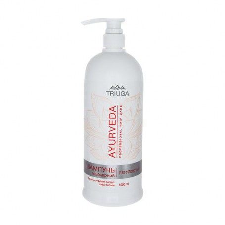 Мицеллярный шампунь для волос Triuga Ayurveda Professional Hair Care, Регулирующий, 1 л