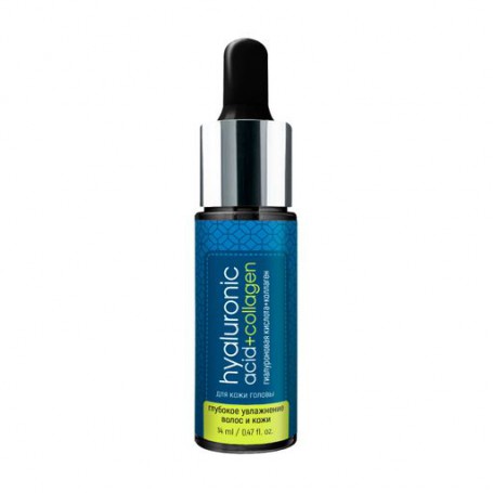 Сыворотка для кожи головы и волос Pharma Group Laboratories Hyaluronic Acid + Collagen Гиалуроновая кислота + коллаген, 14 мл