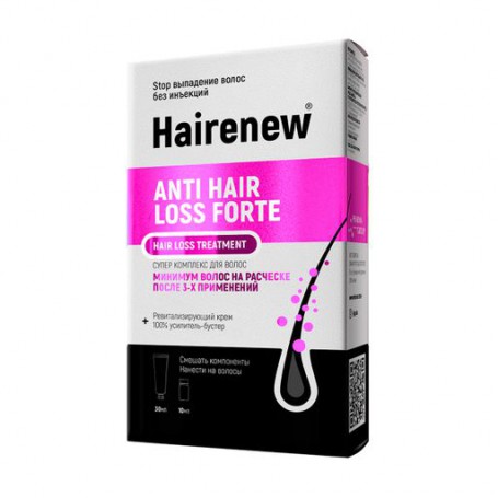 Инновационный комплекс для волос Hairenew Anti Hair Loss Forte Treatment Против выпадения волос форте (крем, 30 мл + бустер, 10 
