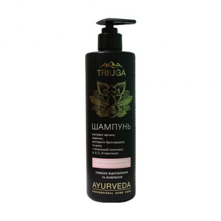 Шампунь Triuga Ayurveda Professional Home Care Глубокое восстановление и питание, для поврежденных и окрашенных волос, 500 мл