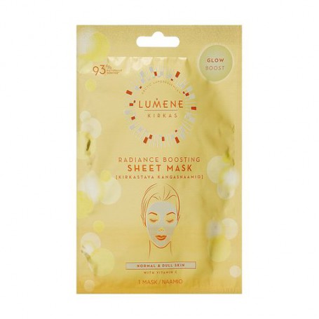 Тканевая маска-сияние для лица Lumene Kirkas Radiance Boosting Sheet Mask, 1 шт