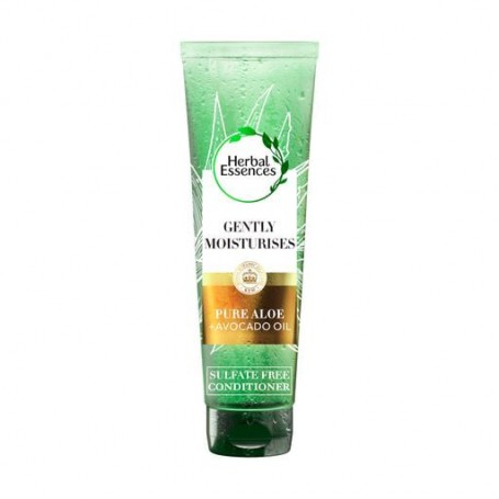 Бессульфатный бальзам-ополаскиватель для волос Herbal Essences Gently Moisturises Pure Aloe + Avocado Oil Conditioner Алоэ и мас