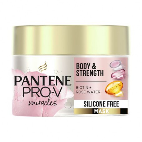 Маска для волос Pantene Pro-V Miracles Body & Strength Biotin + Rose Water Сила и объем, 160 мл