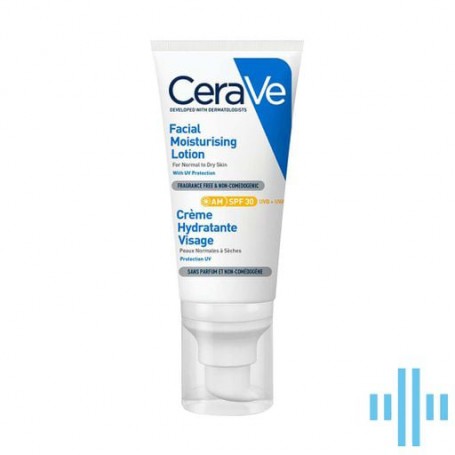 Дневной увлажняющий крем для лица CeraVe Facial Moisturising Lotion SPF 30 для нормальной и сухой кожи, 52 мл